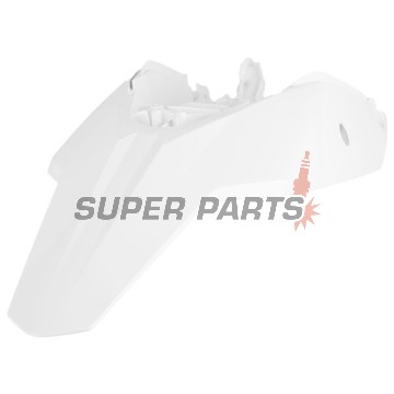 Заден калник/опашка -POLISPORT- бял, KTM SX 65 2009-2011