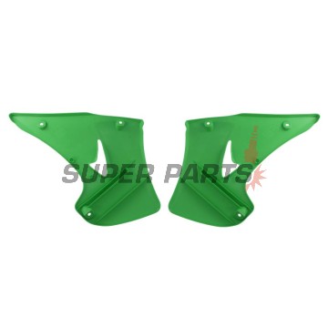 Предни странични пластмаси -POLISPORT- зелени, KAWASAKI KX 125/250 2003-2008