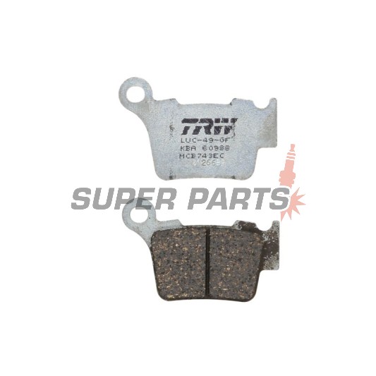 Накладки -TRW- MCB743EC, BMW G450X, Husaberg FE/TE, Husqvarna CR/FC/FE/FS/SM/SMR/TC/TE/WR, KTM EXC/EXC-F/SX/SX-F/XC/XC-F/XC-W 125-560 (1998-2020)