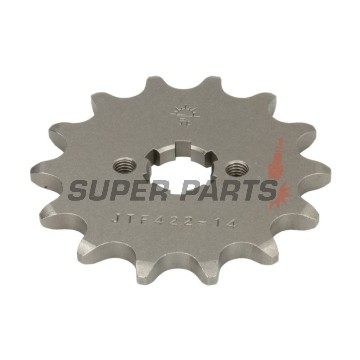 Преден пиньон -JT- JTF422,14, 14 зъба, Kawasaki KDX 200 1983, KX 125 1985-1993, Suzuki GT 185 1975-1978