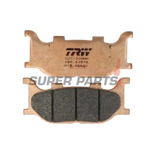 Накладки -TRW- MCB666SV, Italjet Jupiter 125/150/250, Linhai Main Street 300 & Monarch 125/150, Yamaha FZ6 Fazer, MT-03 660, TDR/TZR 125, XJ/XJ6 Diversion, Tmax, Virago, Drag Star, Midnight Star