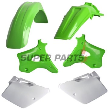 Пластмаси комплект -POLISPORT- KAWASAKI KX 125/250 1996-1998