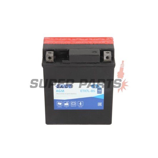 Акумулатор -EXIDE- YTX7L-BS, 6Ah 12V