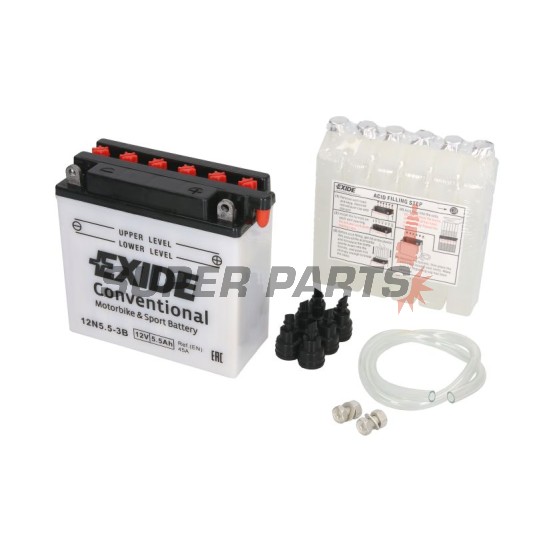 Акумулатор -EXIDE- 12N5.5-3B, 6Ah 12V