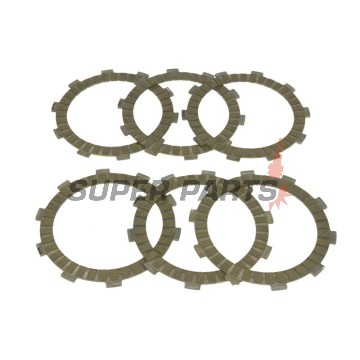 Съединител комплект (дискове) -TRW- MCC107-6, Honda CBF 250 2004-2006, Honda CR 125R 1984-1985, Honda NX 250 1988-1995, Honda TRX 300EX 1993-2010, Honda XR 250R 1986-1997, Moto Roma Geko 300 Quad 2004-2006