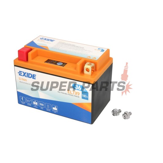Акумулатор -EXIDE- ELTX9, 36Wh (3Ah), 12V, Lithium-ion