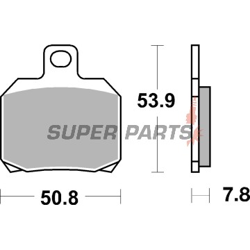 Накладки -BREMBO- 07BB20SP, Aprilia ETV/RS/RSV/SL/Tuono 50-1000; Benelli TnT/Tornado/TreK 899-1130; Ducati 748-1198, Monster/Multistrada 620-1100; Honda FES/ST 1100; KTM RC8/Super Duke 1190-1290; Piaggio/Vespa 125-500
