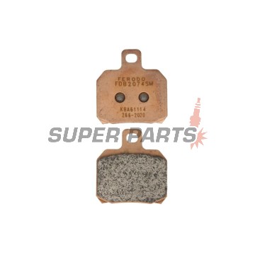 Накладки -FERODO- FDB2074SM, Aprilia ETV, RS, RSV, SL, Tuono; Benelli TNT, Tornado, TreK; Ducati 1098, 1198, 848, Monster, Multistrada, Panigale; KTM RC8, Super Duke; Moto Guzzi Breva, Nevada; Piaggio Beverly, X8, X9; Yamaha YP, VP, XQ