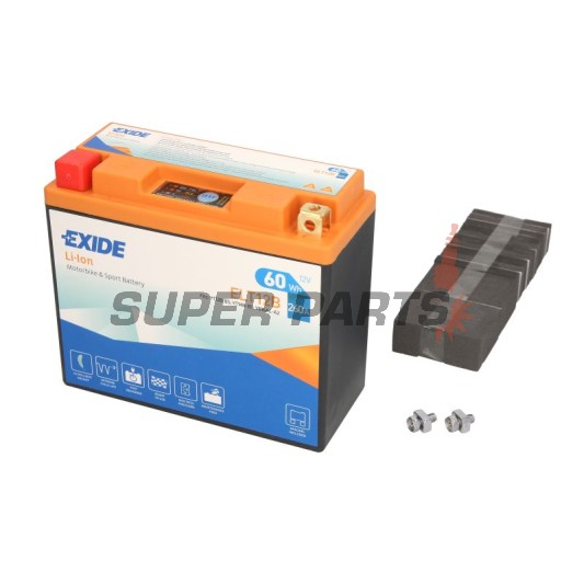 Акумулатор -EXIDE- ELT12B, 60Wh (5Ah), 12V, Lithium-ion