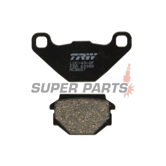 Накладки -TRW- MCB657, Aprilia ETX/MX/Pegaso/RX/SX/Tuareg 125-650, Beta Alp/Euro/Jonathan/M4, Buell M2/S1/S3 1200, Cagiva N90/WMX 50, Fantic Big Wheel/Grinta/Leader, Garelli Big Wheel/Bip Racing, Gas Gas Enducross 125TT, Gilera Eaglet 50, Husqvarna CR/TE/