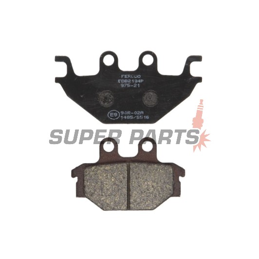 Накладки -FERODO- FDB2184P, Adly 300-500cc ATV, Arctic Cat DVX 250, CPI XS 250, Kawasaki KVF Brute Force 300, Kymco KXR/MXU/Maxxer 250-700cc, Yamaha MT 125 & YZF-R125 125cc (2004-2018)