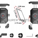 Стойка за телефон -4 RIDE- 179x89x19mm - универсална