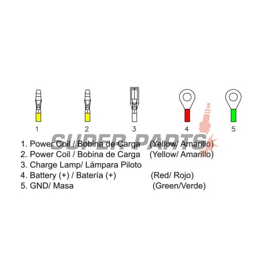 Реле за зареждане -DZE- реле-регулатор, 12V, 35A, DUCATI 748, 750, 851, 888, 900, 907 748-907 1987-2001