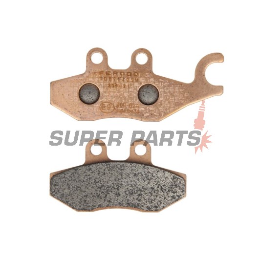Накладки -FERODO- FDB2142SM, Aprilia SR, Sportcity; Derbi Boulevard; Vespa/Piaggio 946, Beverly, Carnaby, Fly, GT, GTS, GTV, Granturismo, Hexagon, Liberty, MP3, Primavera, Skipper, Sprint, Typhoon, X7, X8, X9, X10 (2000-2017)
