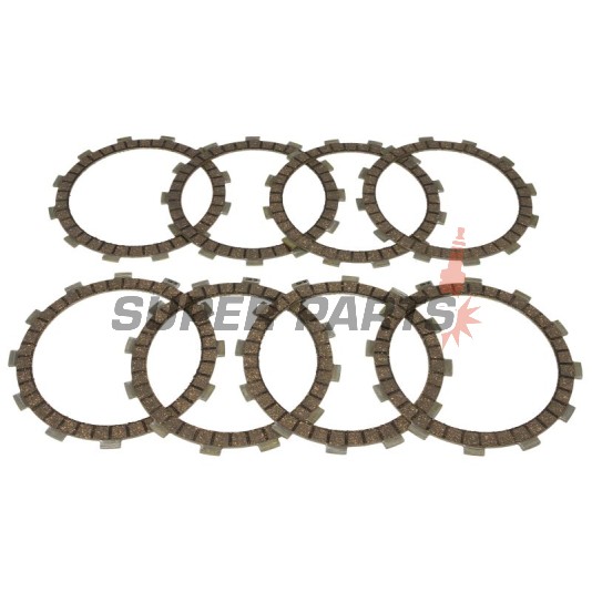 Съединител комплект (дискове) -TRW- MCC208-8, Kawasaki GPZ/ZXR/ZX-7R/ZX-9R, KLR 650, KX 250, VN Vulcan 750-900, W 650/800, Z 750, Suzuki RM 250 (1976-2017)