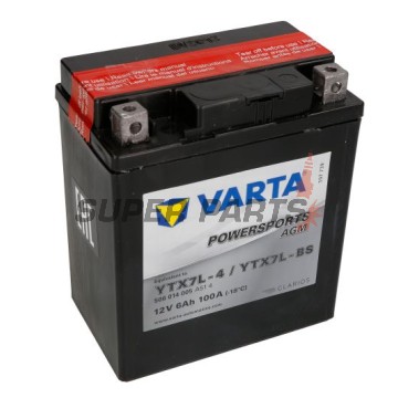 Акумулатор -VARTA- YTX7L-BS, 6Ah 12V