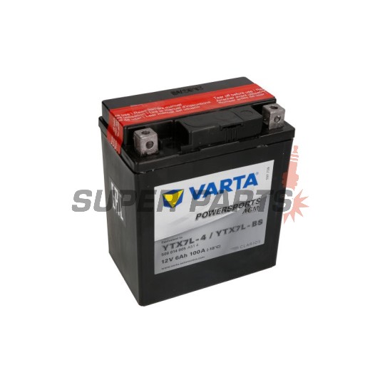 Акумулатор -VARTA- YTX7L-BS, 6Ah 12V