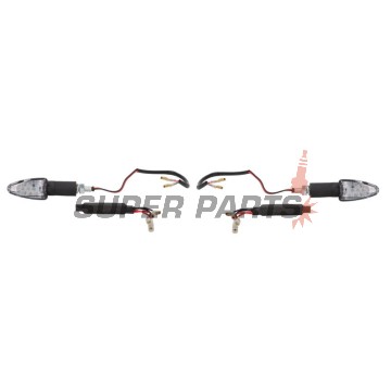 Мигачи комплект -OXFORD- Signal 15, късо рамо, 12 LED, черни