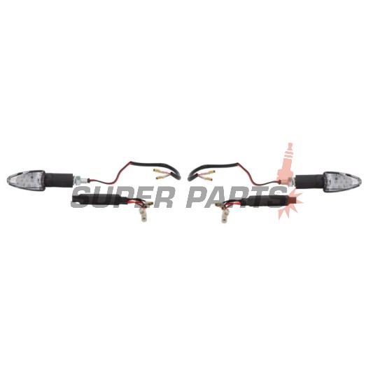 Мигачи комплект -OXFORD- Signal 15, късо рамо, 12 LED, черни
