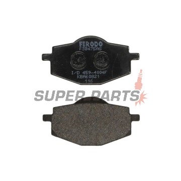 Накладки -FERODO- FDB475AG, Adly Fox 50, Beta Euro/Jonathan 350, Gilera RC600, Apache 125, MBK Flame 125, Thunder 125, Skyliner 125, Booster 100, Sachs Roadster 650/800, Yamaha DT50/80/125, TDR125, TT600, XT350/500/600 Tenere, XTZ660 Tenere, YBR125, YZ125