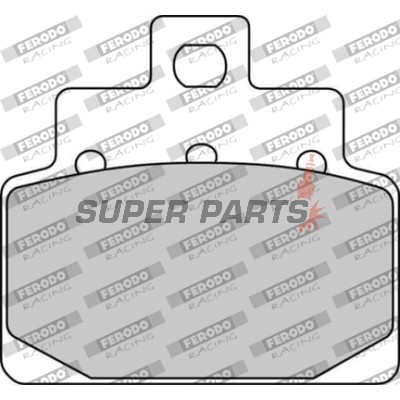 Накладки -FERODO- FDB2095EF, Aprilia Compay/Habana/Mojito 125 2000-2010; Aprilia Leonardo/SR 125-150 1999-2005; Aprilia Scarabeo 50-100 2000-2009