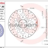 Спирачен диск -BREMBO- 68B407M6, Honda CB 1000R (2008-2024) + Honda VFR 750F / 800 (1986-2017)