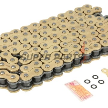 Верига -DID- 525VX3G&B-102, размер 525, 102 звена, усилена, злато/черна