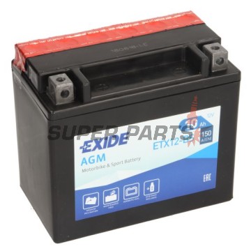 Акумулатор -EXIDE- YTX12-BS, 10Ah 12V
