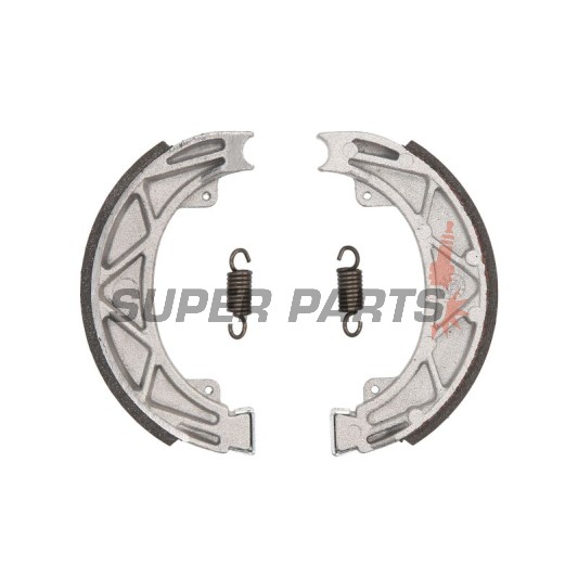 Накладки (челюст) -RMS- 140x25mm, Aprilia Scarabeo 100 2001-2005, 2010-2012, Aprilia Scarabeo 50 2002-2014, Aprilia Sportcity 50 2008-2011, Derbi Atlantis 100 2004-2006, Derbi Atlantis 50 2004-2007