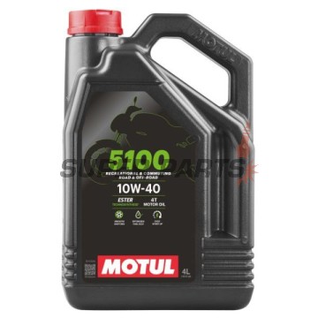 Двигателно масло -MOTUL- 5100, 10W40, полу-синтетика + естер, 4L