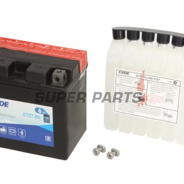 Акумулатор -EXIDE- YTZ7-BS, 6Ah 12V