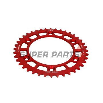 Заден пиньон -JT- JTA210,40RED, 40 зъба, червен, алуминиев, Honda CRM 250 1991, XR 250 1997-2007
