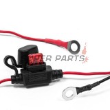 USB адаптер -4 RIDE- 12V, 2xUSB (3.1A), 2 пина, с държач за кормило 22mm - универсален