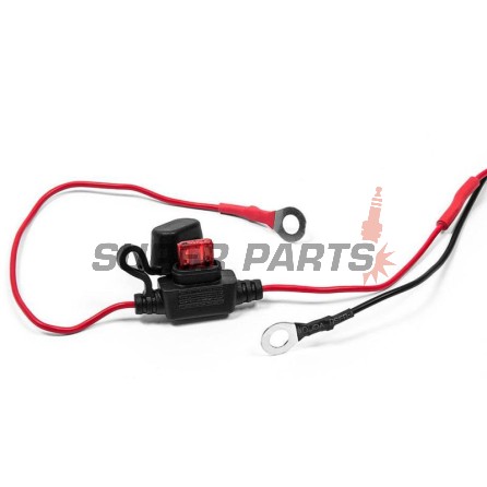 USB адаптер -4 RIDE- 12V, 2xUSB (3.1A), 2 пина, с държач за кормило 22mm - универсален