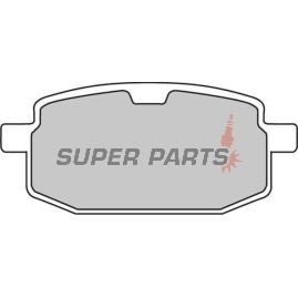 Накладки -FERODO- FDB636EF, Yamaha BW’S / Jog / TZR / Axis, MBK Booster / Target, Peugeot V-Clic, PGO Big Max / Tornado, Malaguti Blog, Italjet Bazooka / Pista 50-160 1988-2010