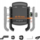 Стойка за телефон -4 RIDE- 60-90mm телефон, 20-30mm захващане - универсална