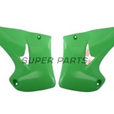 Предни странични пластмаси -POLISPORT- зелени, KAWASAKI KX 125/250 2003-2008