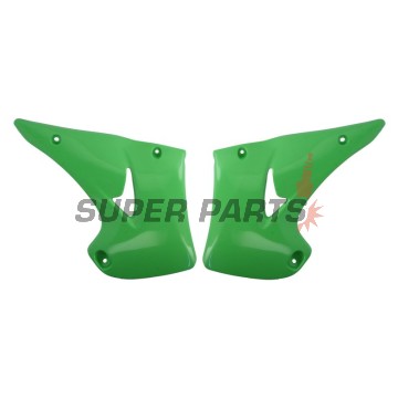 Предни странични пластмаси -POLISPORT- зелени, KAWASAKI KX 125/250 2003-2008