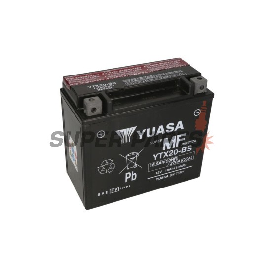 Акумулатор -YUASA- YTX20-BS, 19Ah 12V