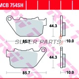 Накладки -TRW- MCB754SH, Harley-Davidson XL Sportster 883 / 883C Custom / 883R / 883N Iron / 1200C Custom / 1200R Roadster / 1200L Low / 1200N Nightster / 1200X Forty Eight / 1200V Seventy Two (2004-2013), XR 1200X Sportster (2010)