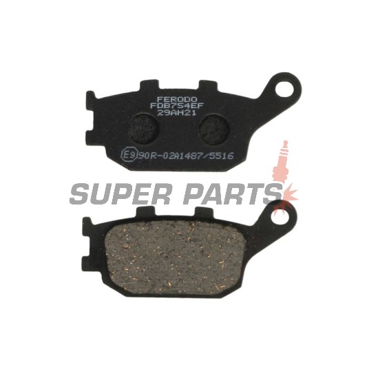 Накладки -FERODO- FDB754EF, Honda Hornet / CBF / CBR Fireblade / VTR, Suzuki V-Strom / Bandit / SV, Yamaha FZ1 / FZ6 / XJ6 / R1 / R6, Kawasaki Versys 1991-2019