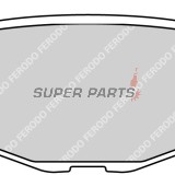 Накладки -FERODO- FDB2200P, Yamaha YP Majesty 400 2005-2007