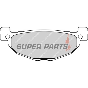 Накладки -FERODO- FDB2200P, Yamaha YP Majesty 400 2005-2007