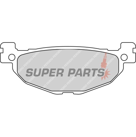 Накладки -FERODO- FDB2200P, Yamaha YP Majesty 400 2005-2007