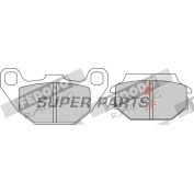 Накладки -FERODO- FDB2096EF, Kawasaki KFX 50/90 (2007-2017), Kymco Agility 125-200 (2008-2019), Like 50-200 (2009), MX/MXU 50-150 (2004-2010), People 50-500 (2000-2016), Vitality 50 (2004-2005)