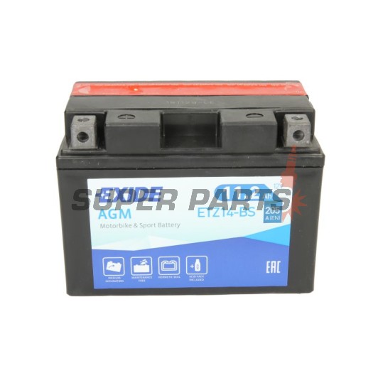 Акумулатор -EXIDE- YTZ14-BS, 11Ah 12V