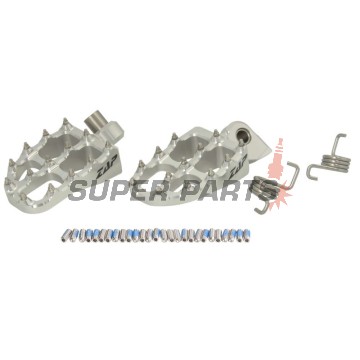 Степенки -ZAP TECHNIX- сребристи, KTM SX / SX-F / EXC / EXC-F / Freeride / Enduro 690 / SMC 690, Husqvarna TC / FC / TE / FE / Enduro 701 / Supermoto 701, Yamaha YZ / YZ-F 65-701 1996-