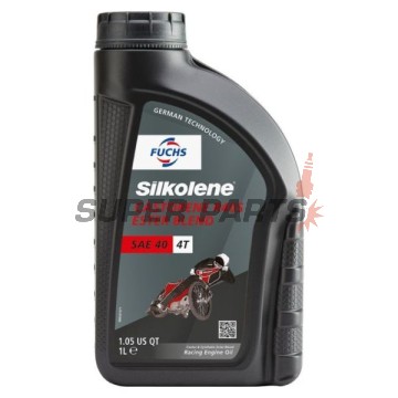 Двигателно масло -SILKOLENE- SAE 40, рициново + естер, състезателно, 1L
