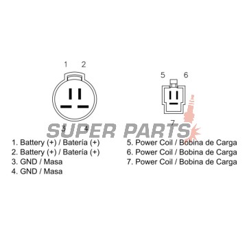 Реле за зареждане -DZE- реле-регулатор, 12V, 35A, HONDA XRV 750 1992-1992