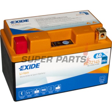 Акумулатор -EXIDE- ELTZ14S, 60Wh (5Ah), 12V, Lithium-ion